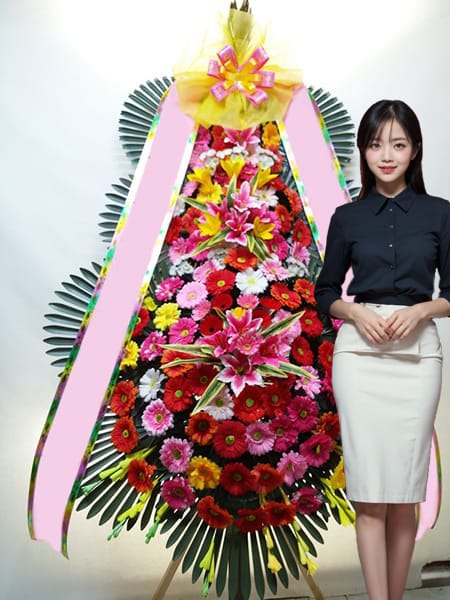 더채플앳논현 3단화환 고급형